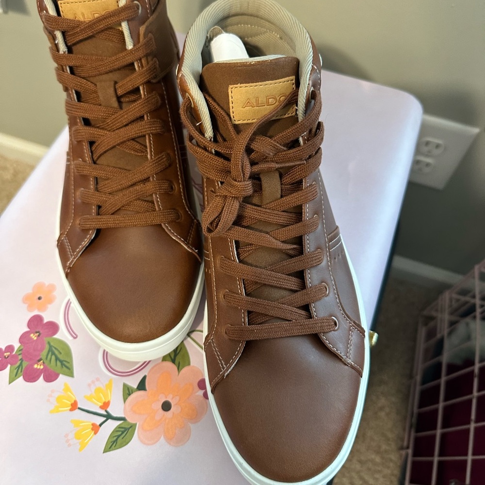 Gently used ALDO HIGH TOP LACEUP SNEAKERS